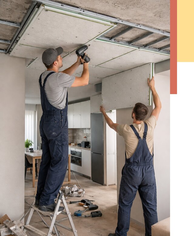 Шумоизоляция потолка панелями зипс в Кунгуре от 1897 руб. под ключ | ОТДЕЛОЧНИК-Кнг